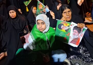 حضورخودجوش مردم شهرستان باشت در سوگ رهبری