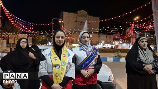 فعالیت موکب سازمان دانش‌آموزی «پاتون دختران» در راستای خدمات‌رسانی به زائران