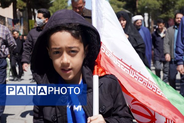 طنین فریاد قدس در خیابان‌های تربت حیدریه 