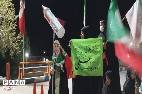 گذری بر رژه خودرویی در شهر دارالسادات بار نیشابور 