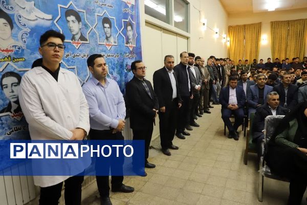 حضور وزیر کشاورزی در مراسم صبحگاهی هنرستان کشاورزی تبریز