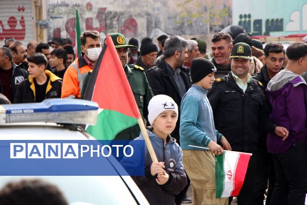 گلستانی از غرور در سملقان؛ موج حضور مردم در جشن انقلاب