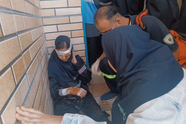 مانور پدافند غیرعامل در دبیرستان  سوده شهرستان ورامین 