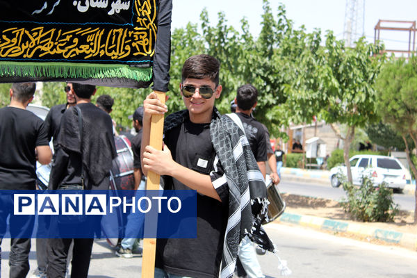 عزاداری تاسوعای حسینی در شهر درق 