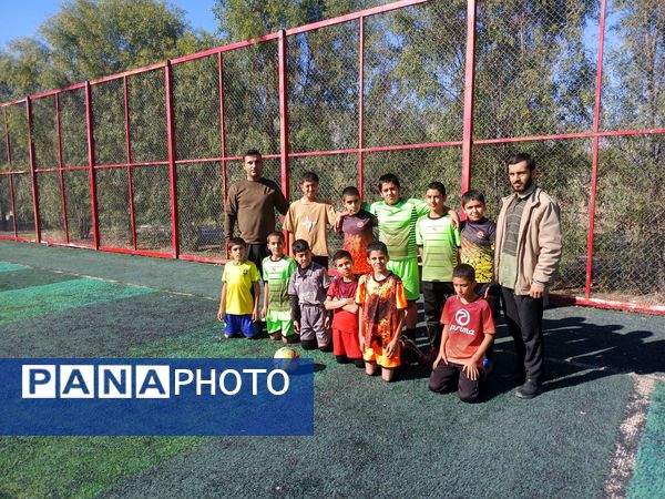 مسابقه فوتبال دوستانه در آموزشگاه شهید ابراهیم رضوی