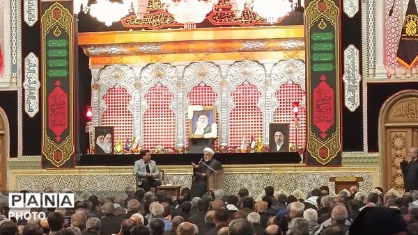 حضور گسترده مردم در جمکران و حرم مطهر برای بدرقه رهبر شهید