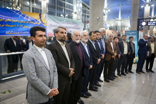 آیین استقبال از تیم‌ ملی والیبال دانش‌آموزی ایران