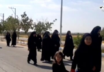  مراسم پیاده روی جاماندگان اربعین روستای خورچان