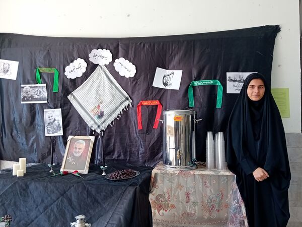 گرامیداشت پنجمین سالگرد شهادت سردار سلیمانی در دبیرستان فاطمه الزهرا 