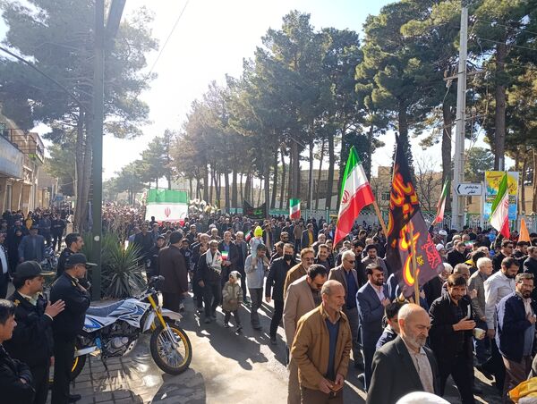 راهپیمایی در محکومیت تروریست های مسلح در تربت حیدریه