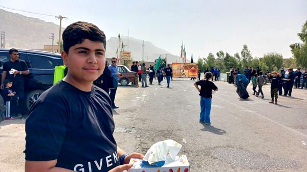 مراسم عاشورای حسینی در گلزار شهدای شهرستان لنده