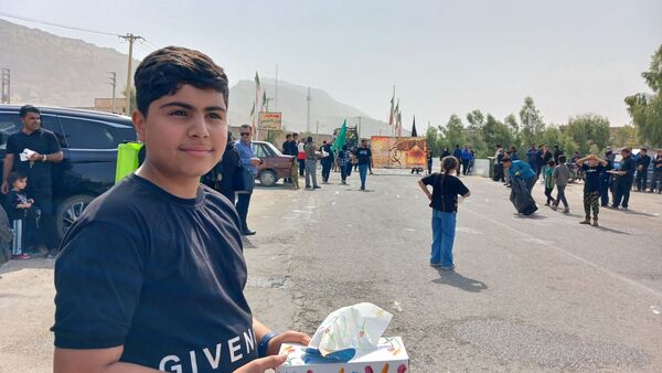 مراسم عاشورای حسینی در گلزار شهدای شهرستان لنده