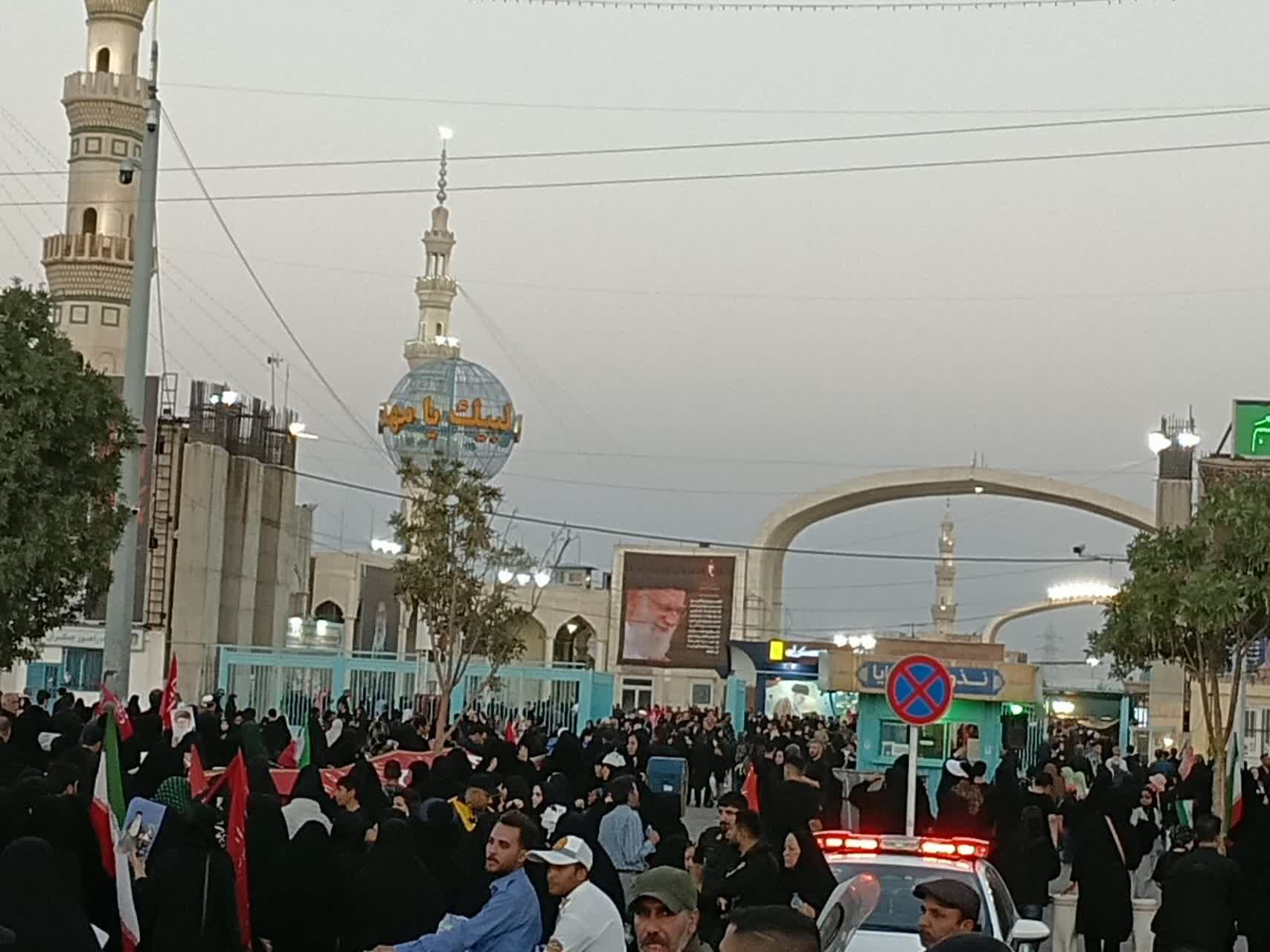 پیاده‌روی اربعینی عاشقان ظهور در بلوار پیامبر اعظم قم