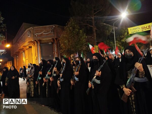 رزمایش «جان‌فدا»؛ نمایش آمادگی مردم نیشابور برای دفاع از کشور