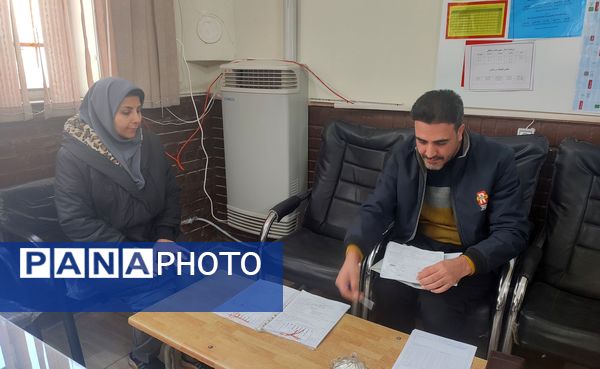 بازید راهبران آموزشی از دبیرستان میثاق منطقه تبادکان مشهد