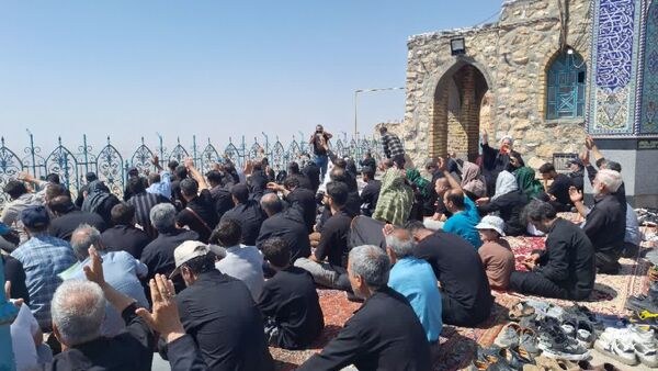 جاماندگان اربعین حسینی در بیجار مسیر عشق را پیمودند