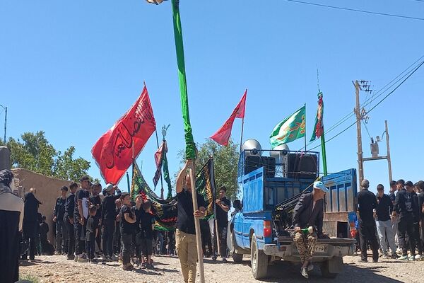 مراسم گرامیداشت تاسوعای حسینی در روستای گزکوه 