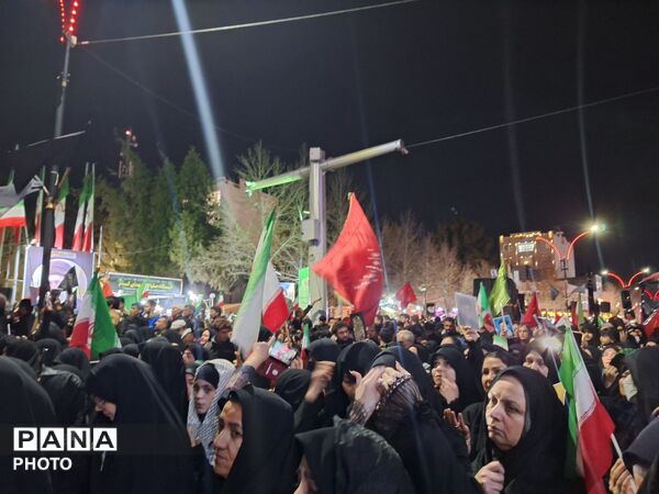خروش پرشور مردم کاشمر در پی جنایات آمریکایی، صهیونی 