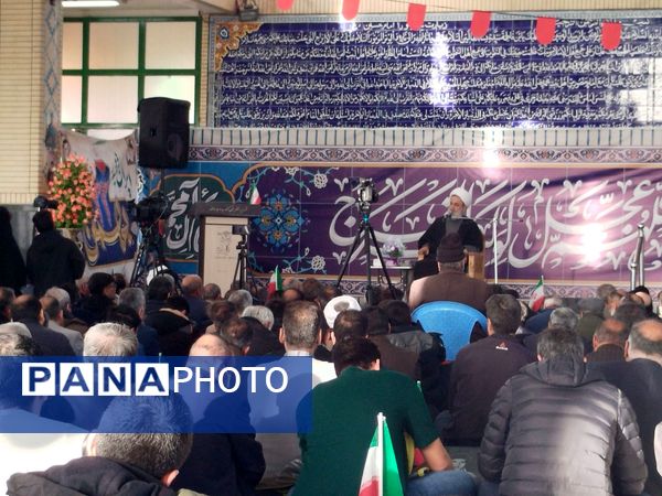 آوای عطر آگین دعای ندبه در گلزار شهدای شهر بن پیچید