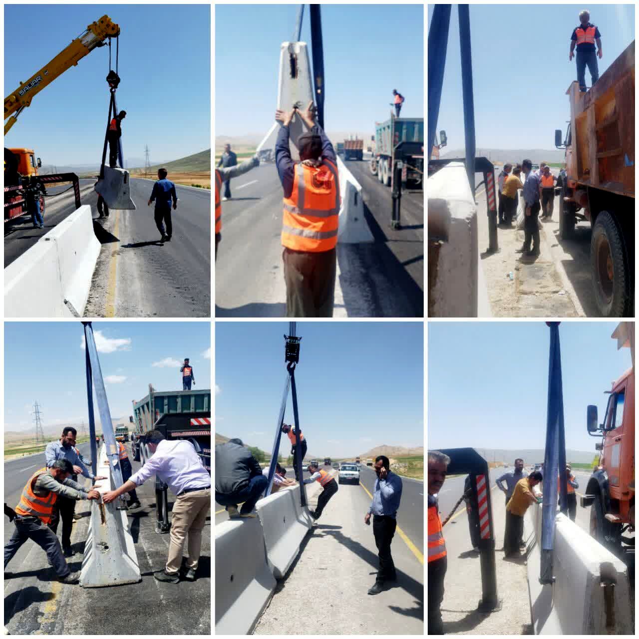 پایان خطر در گردنه گوشنگلی (محور بروجن لردگان)