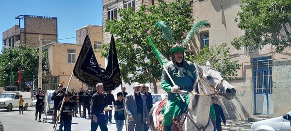 عزاداری روز تاسوعای حسینی در شهرستان بام و صفی آباد
