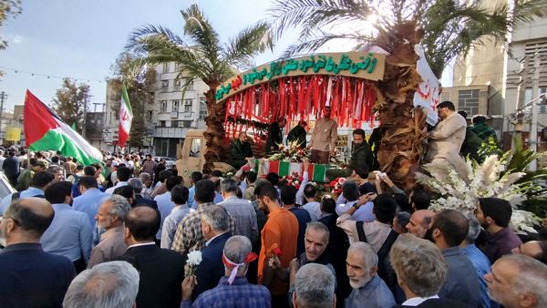 تشییع دو شهید دفاع مقدس در البرز 