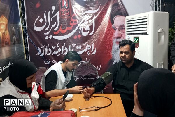 قرارگاه مرکزی اسکان مراسم وداع و تشییع رهبر شهید توسط شهرداری نصیرشهر