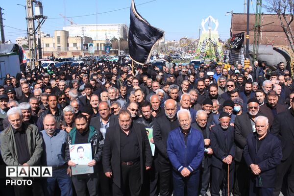 تشییع پیکر شهید سرگرد «جواد عبدی» در حملات آمریکایی - صهیونی