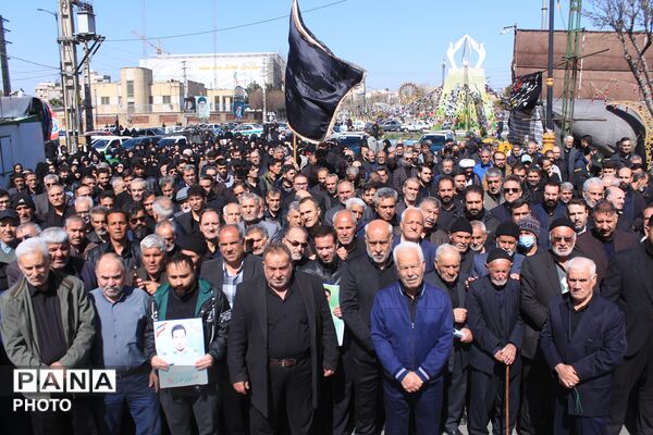 تشییع پیکر شهید سرگرد «جواد عبدی» در حملات آمریکایی - صهیونی