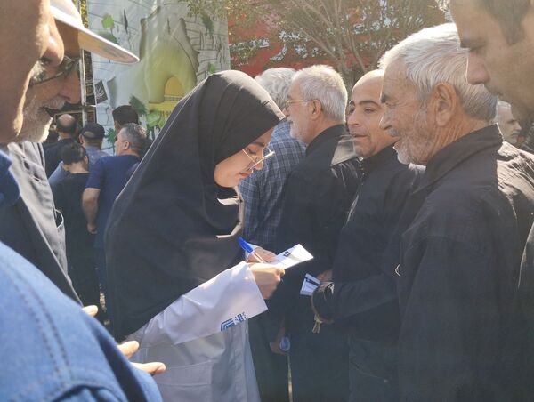حضور جاماندگان اربعین حسینی در جوار امام مهربانی‌ها