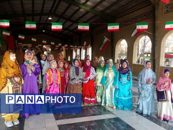 گلباران مزار شهدای شهرستان قدس توسط دانش‌آموزان مدرسه هدی یک