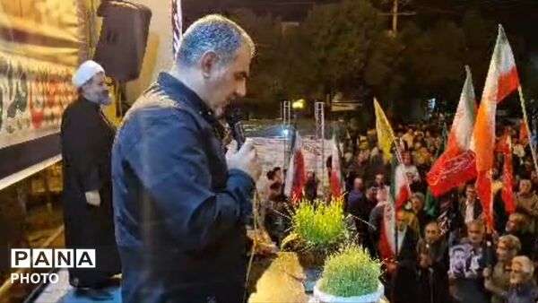 «لبیک یا رسول‌الله»؛ شعار محوری تجمعات شبانه در شب رحلت پیامبر(ص) و شهادت امام حسن(ع) نورآباد