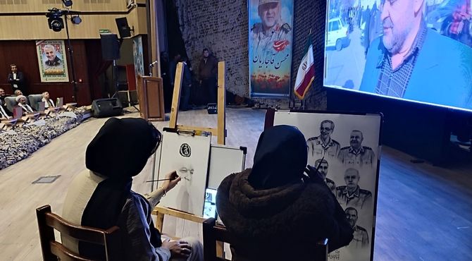 دهمین سالگرد شهید محسن قاجاریان در فرهنگسرای سیمرغ نیشابور 