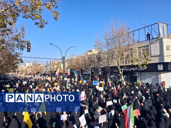 راهپیمایی میثاق با ولایت و محکوم نمودن اغتشاشات گروه های تروریستی در کاشمر