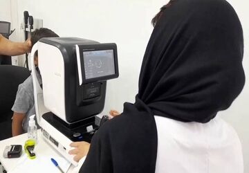 استقرار گروه جهادی چشم پزشکی نوآوران سلامت در باقرشهر 