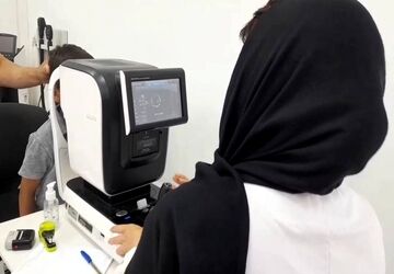 استقرار گروه جهادی چشم پزشکی نوآوران سلامت در باقرشهر 