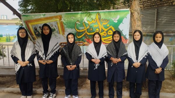 مراسم زنگ مهر در مدرسه فرهنگ خلیل آباد