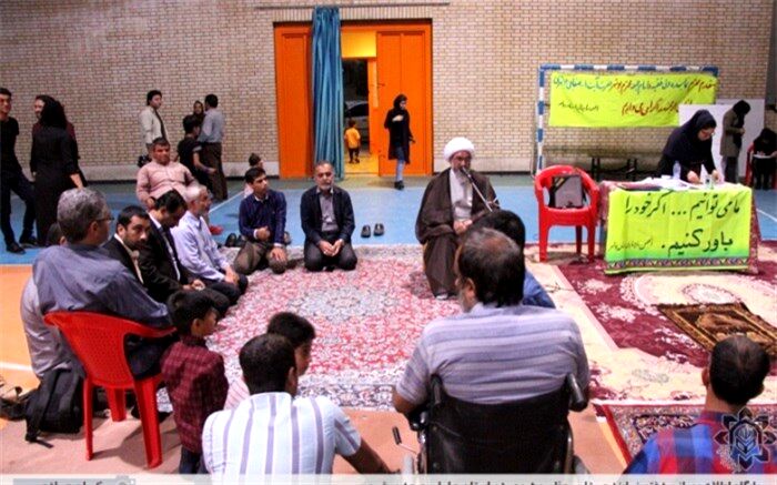 حضور آیت الله صفایی بوشهری در ضیافت افطار روشندلان بوشهر