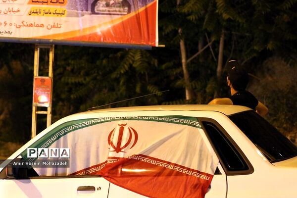 شادی مردم ارومیه پس از برد مراکش