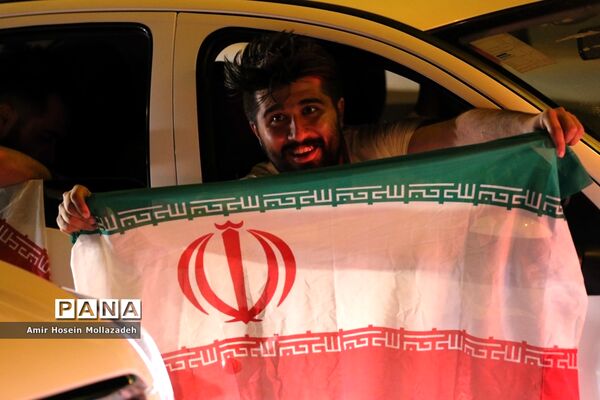 شادی مردم ارومیه پس از برد مراکش