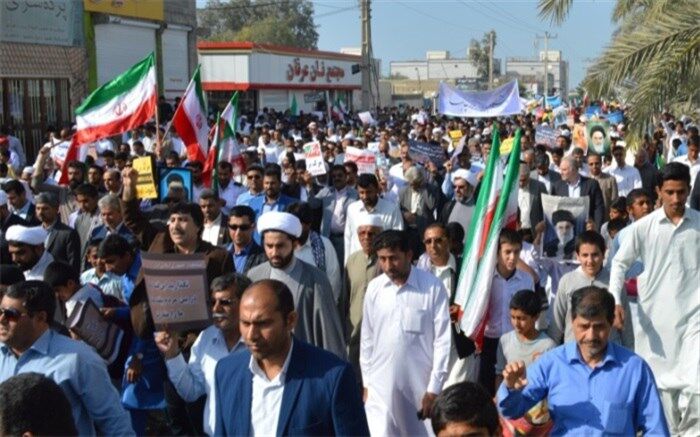 لحظاتی پیش راهپیمایی روز جهانی قدس در زاهدان آغاز شد