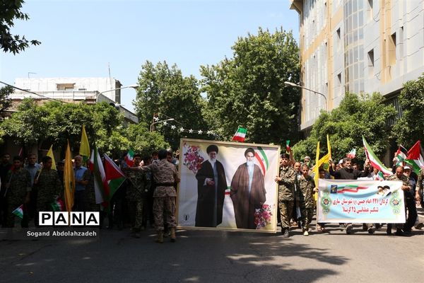 راهپیمایی روز قدس در ساری