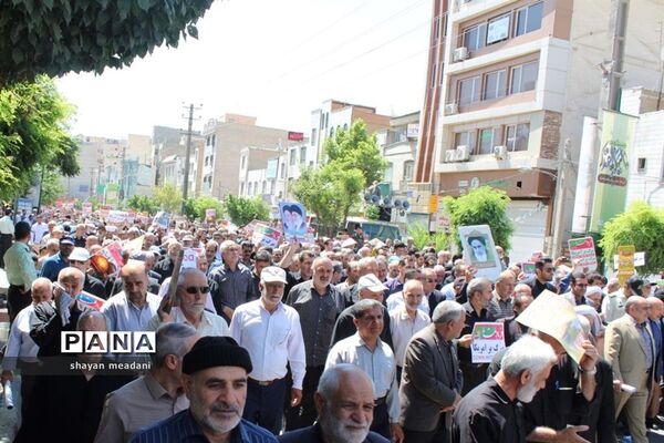 راهپیمایی بزرگ مردم شهر قدس در روز جهانی قدس