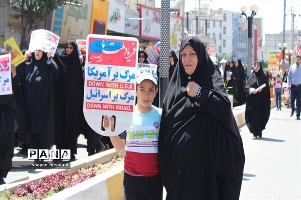 راهپیمایی بزرگ مردم شهر قدس در روز جهانی قدس
