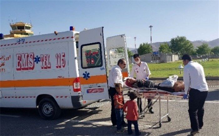 امدادرسانی اورژانس هوایی اصفهان به مادر باردار