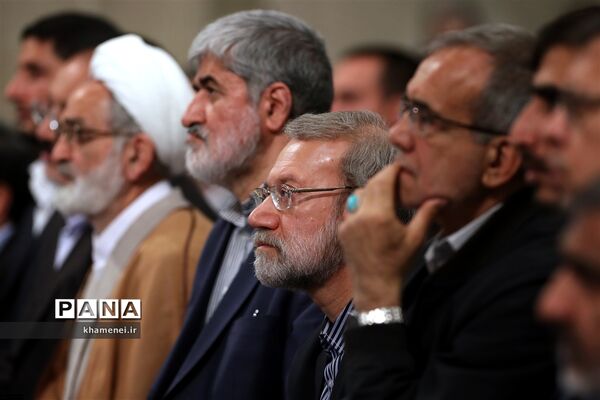 دیدار رئیس و نمایندگان مجلس شورای اسلامی با مقام معظم رهبری