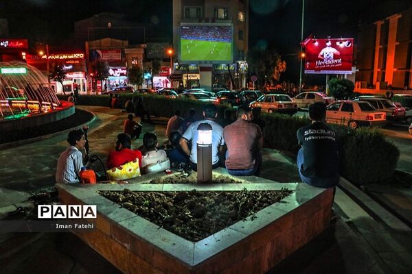 تب و تاب بازی ایران و اسپانیا در شهر