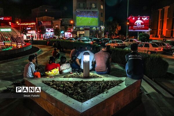 تب و تاب بازی ایران و اسپانیا در شهر