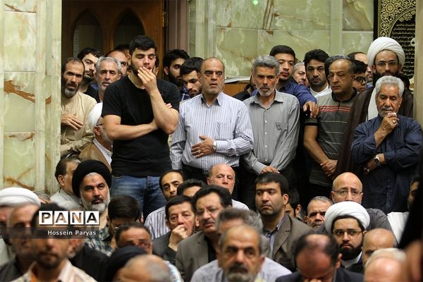 مراسم تشییع مرحوم حجت الاسلام‌سیدعلی اکبرحسینی