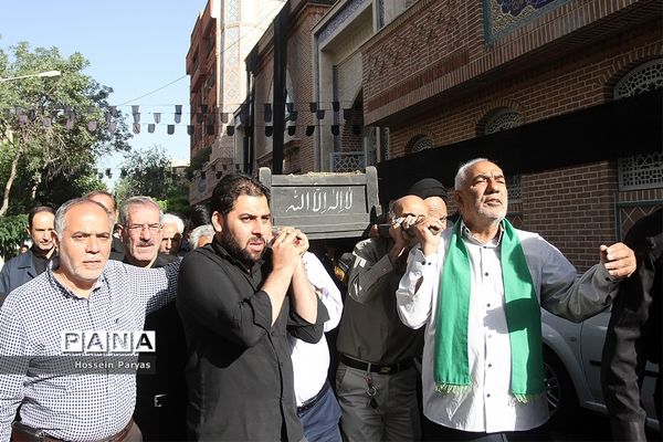 مراسم تشییع مرحوم حجت الاسلام‌سیدعلی اکبرحسینی